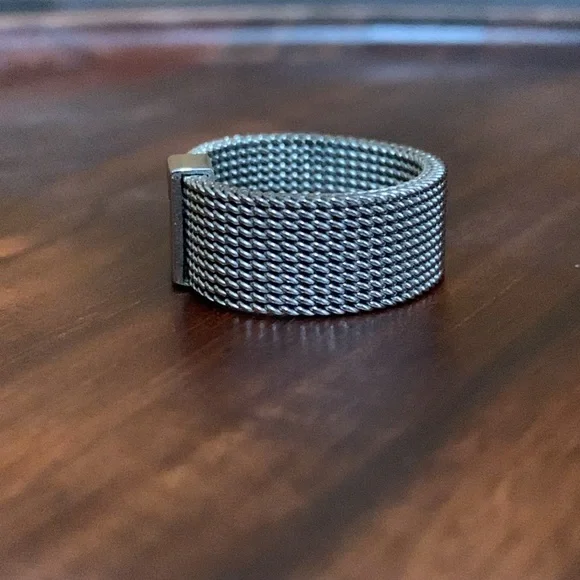 Stainless steel rhinestone ring size 6.5 - Picture 2 of 7